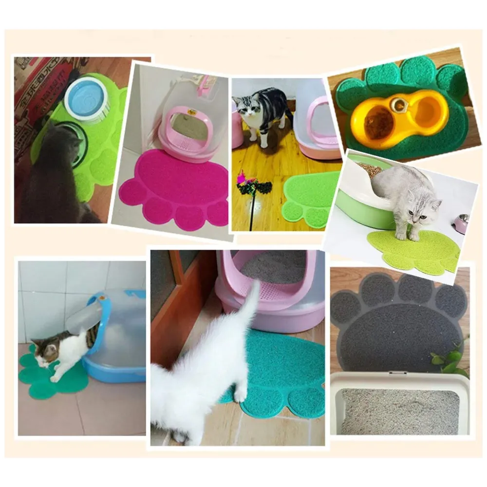 Multi-Purpose Pet Mat for Dogs and Cats ~ Feeding, Sitting, Scratching, House Breaking, Sleeping Placemat (Small 14 x 12 Inches, Light Green)