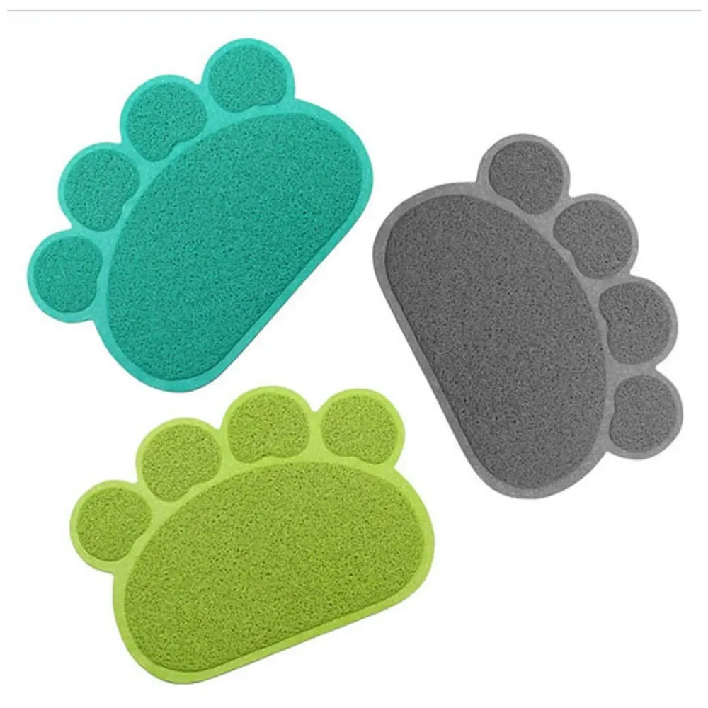 Multi-Purpose Pet Mat for Dogs and Cats ~ Feeding, Sitting, Scratching, House Breaking, Sleeping Placemat (Small 14 x 12 Inches, Dark Blue)