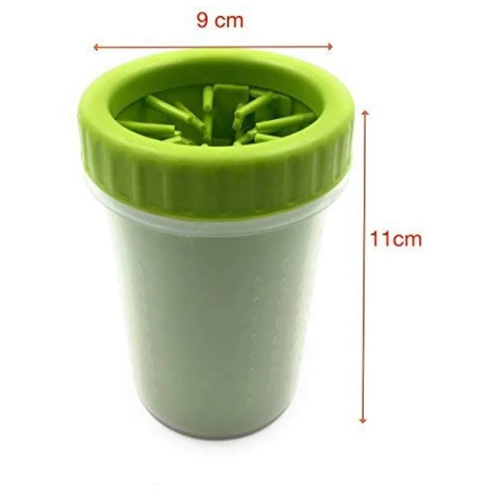 Pack of 2 Pet Paw Cleaner Cup Soft Silicone Bristles Small Dogs