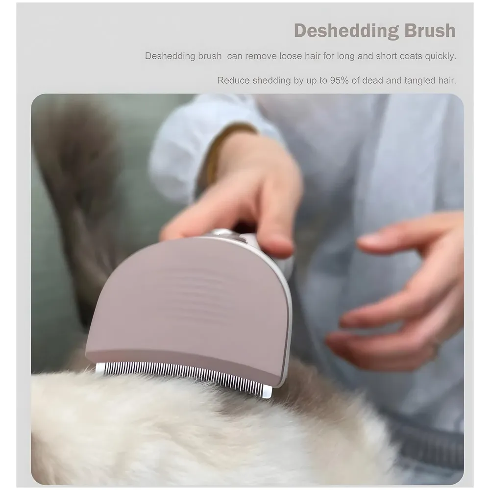 6 in 1 Ultimate Pro Dog Grooming Kit, Pet Trimmer With Vacuum Suction 99% Hair, Pet Grooming with 5 Proven Tools, 2L Large-Capacity Easy Empty Dustbin for Dogs Cats Animals