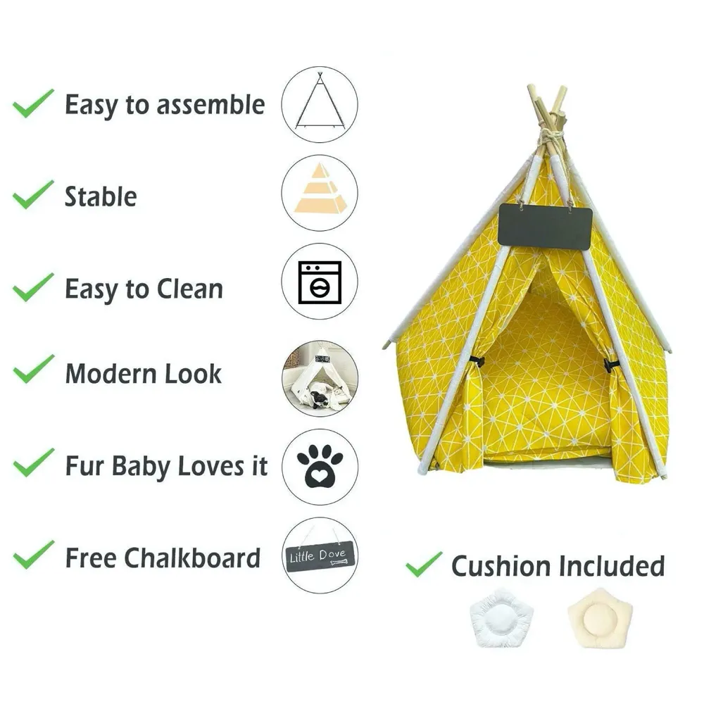 Pet Tent with Cushion 60 x 50 cm