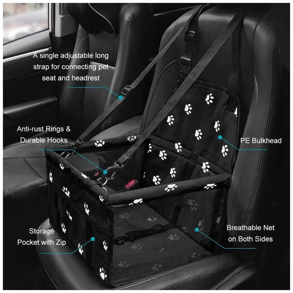 Pet Travel Carrier Pet Case for Small Pets Pet Carrier Foldable Car Seat for Pet Outdoor Pet Mat -17 in x 12 in x 16 in - 6