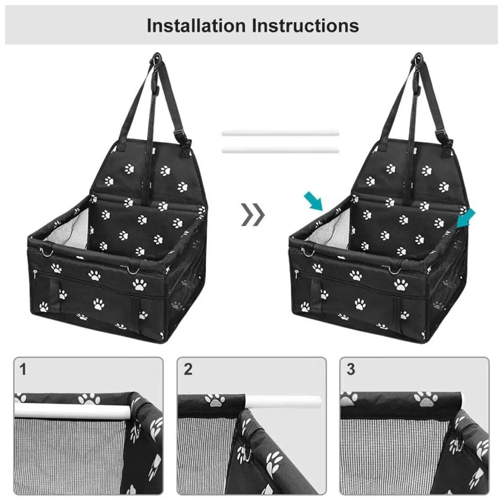 Pet Travel Carrier Pet Case for Small Pets Pet Carrier Foldable Car Seat for Pet Outdoor Pet Mat -17 in x 12 in x 16 in - 7