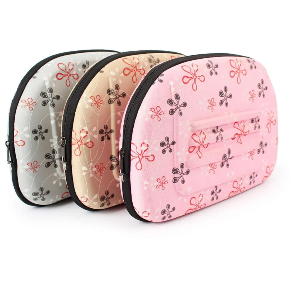 Pet Carrier, Hard Cover Portable Tote Soft Breathable Comfort Transport Shoulder Bag for Small cat Dog – 42 x 26 x 32cm (Charcoal)