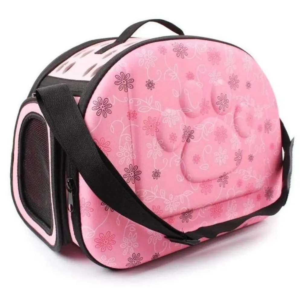 Pet Carrier, Hard Cover Portable Tote Soft Breathable Comfort Transport Shoulder Bag for Small cat Dog – 42 x 26 x 32cm (Pink) - 6