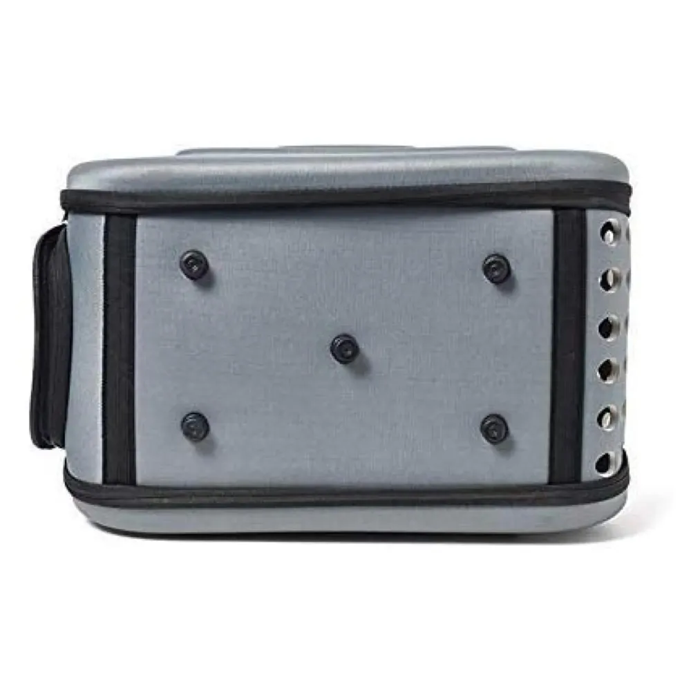 Pet Carrier, Solid Colours Hard Cover Portable Tote Soft Breathable Comfort Transport Shoulder Bag for Small cat Dog – 42 x 26 x 32cm (Grey)