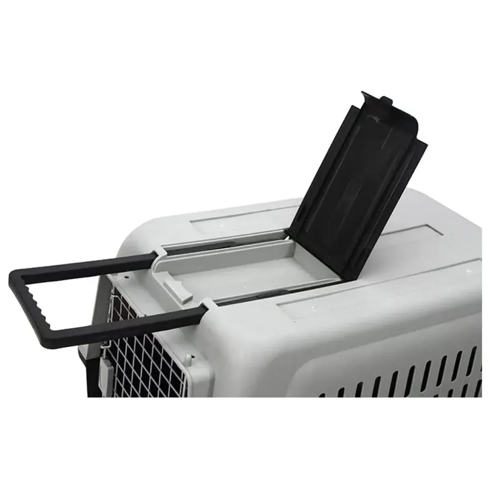 40 Inch Pet Travel Carrier Dog Cat Large with Wheels Crate Plastic Folding Collapsible Kennel Transport Box Pet Cage 40 x 29 x27 Inch