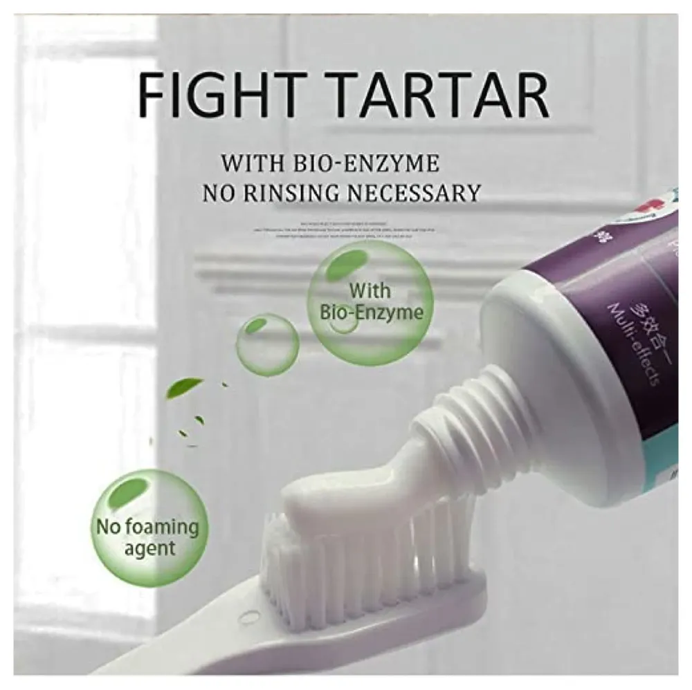 Mint Dog Tooth Brushing Kit Teeth Cleaning Kit Plaque and Tartar Control Toothpaste with 1 Toothbrush for Dogs Eliminates Bad Breath, Dog Toothpaste Mint Flavour.