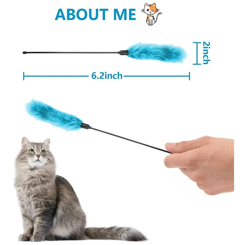 Malier Catnip Toys for Cats Electric Simulation Plush Fish Shape Toy Doll Interactive Pets Pillow Chew Bite Kick Supplies for Kitten Kitty Cat - 6