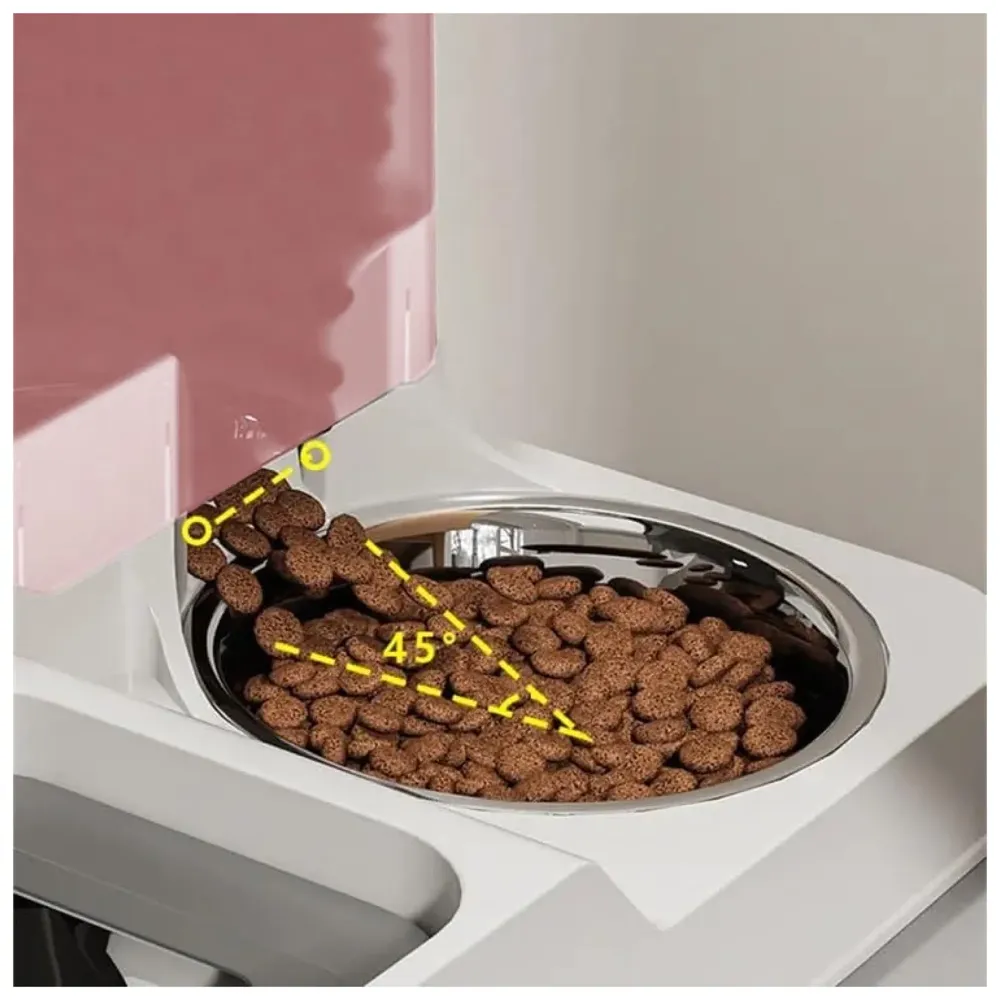 2 in 1 Automatic Water and Food Dispenser for Small Medium Big Dog Pets Puppy Kittens, Gravity Design Pet Auto Feeder 3L Cat Food Dispenser Food Feeder and Auto Dog Water Dispenser 1 L