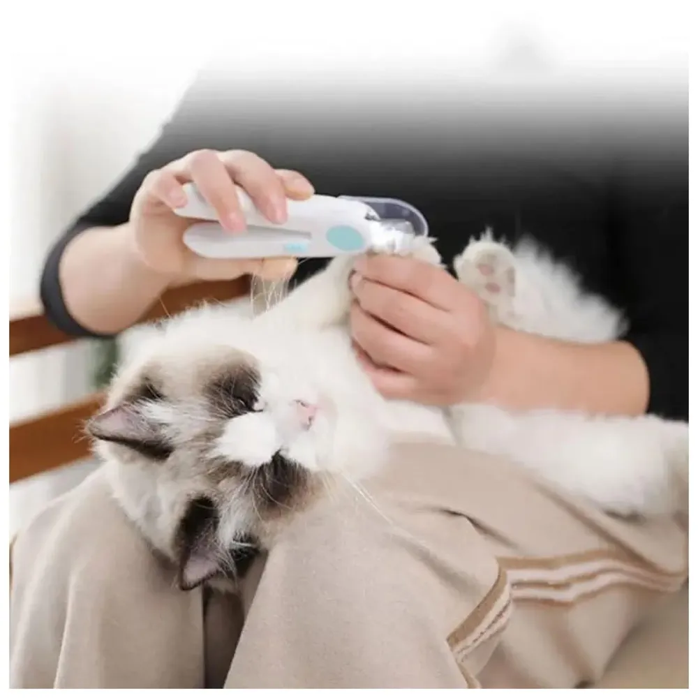 Pets Nail Trimmer, Dog and Cat Nail Cutter Clipper LED Lights for Pets Nail Grinder Filer Grooming Pet
