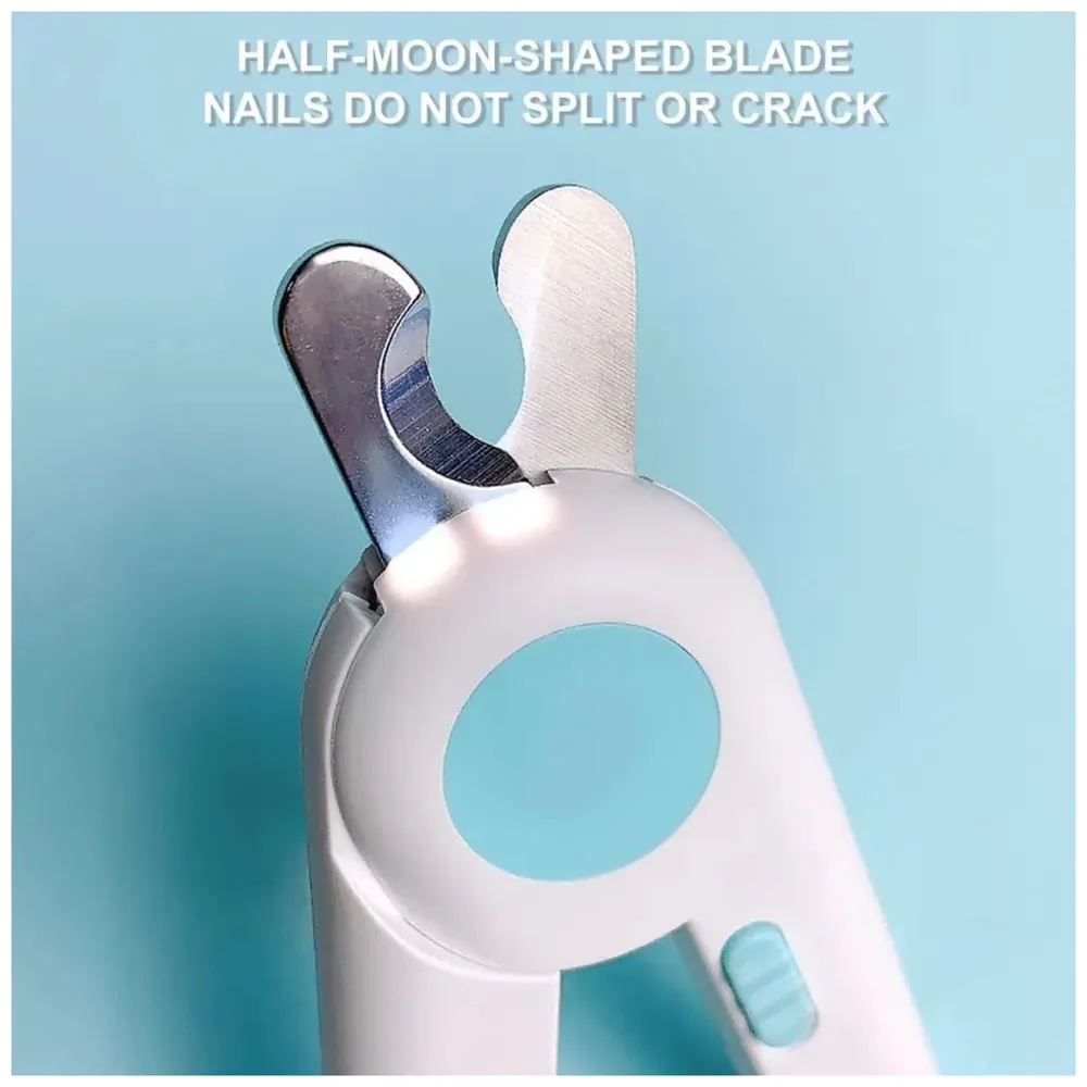 Pets Nail Trimmer, Dog and Cat Nail Cutter Clipper LED Lights for Pets Nail Grinder Filer Grooming Pet