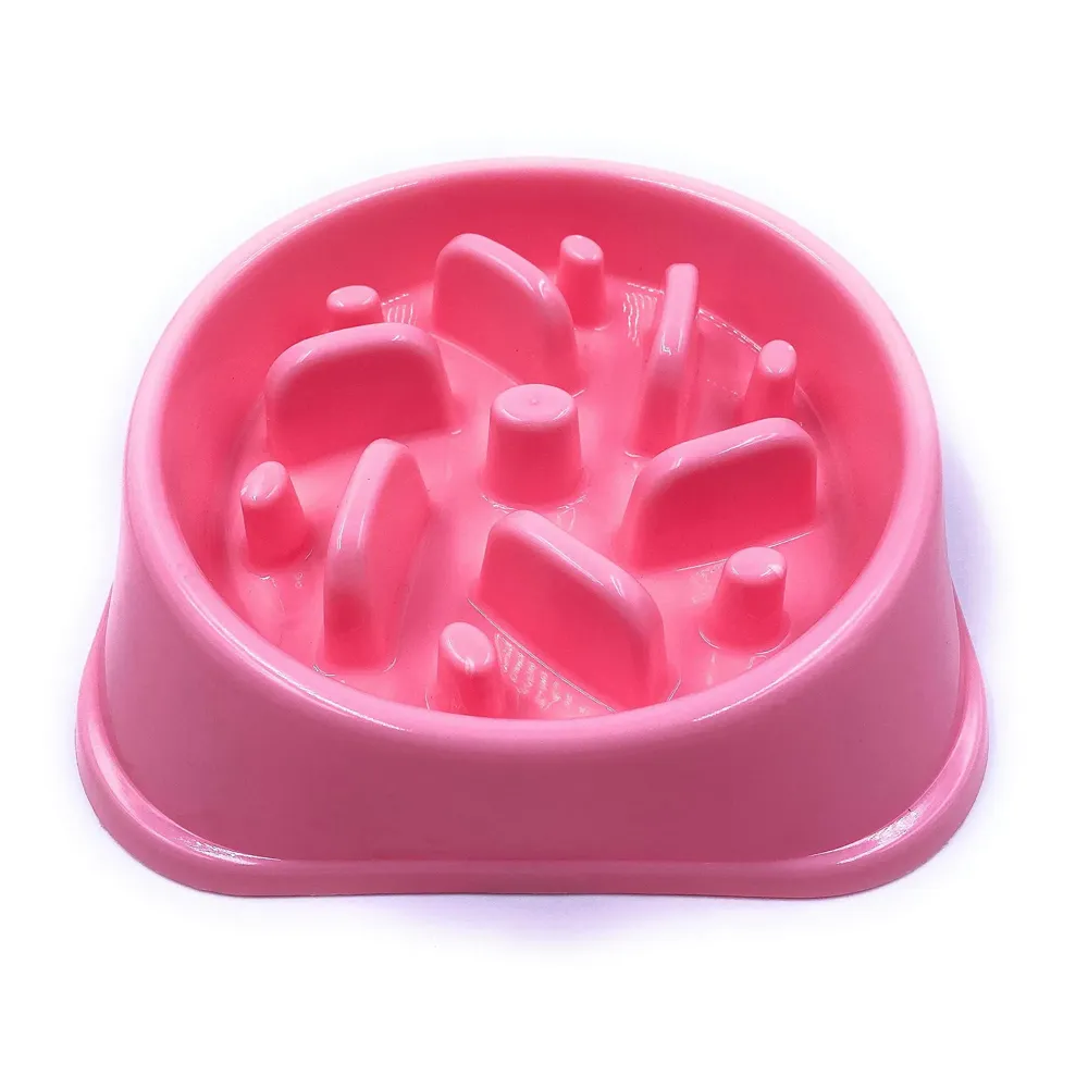 Slow Feeding Bowl for Dogs (Pink)