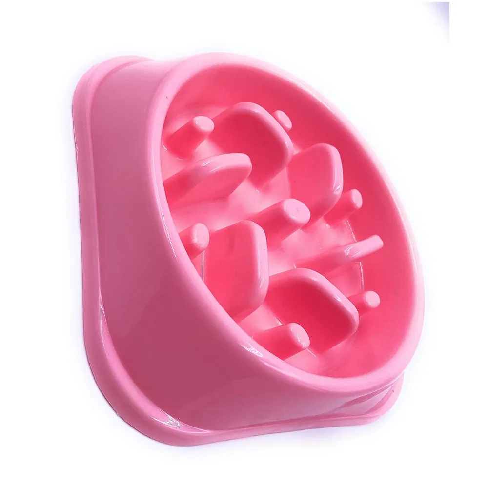 Slow Feeding Bowl for Dogs (Pink) - 4