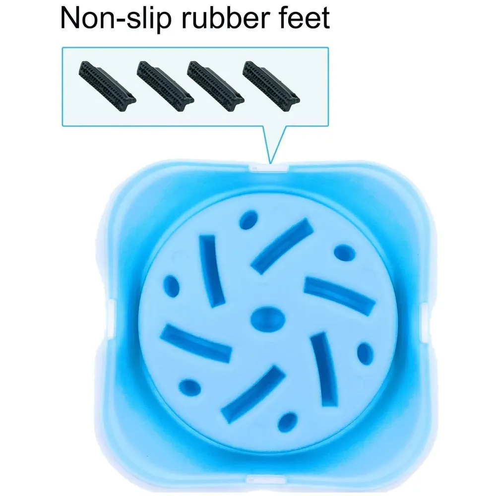 Slow Feeding Bowl for Dogs (Blue) - 2
