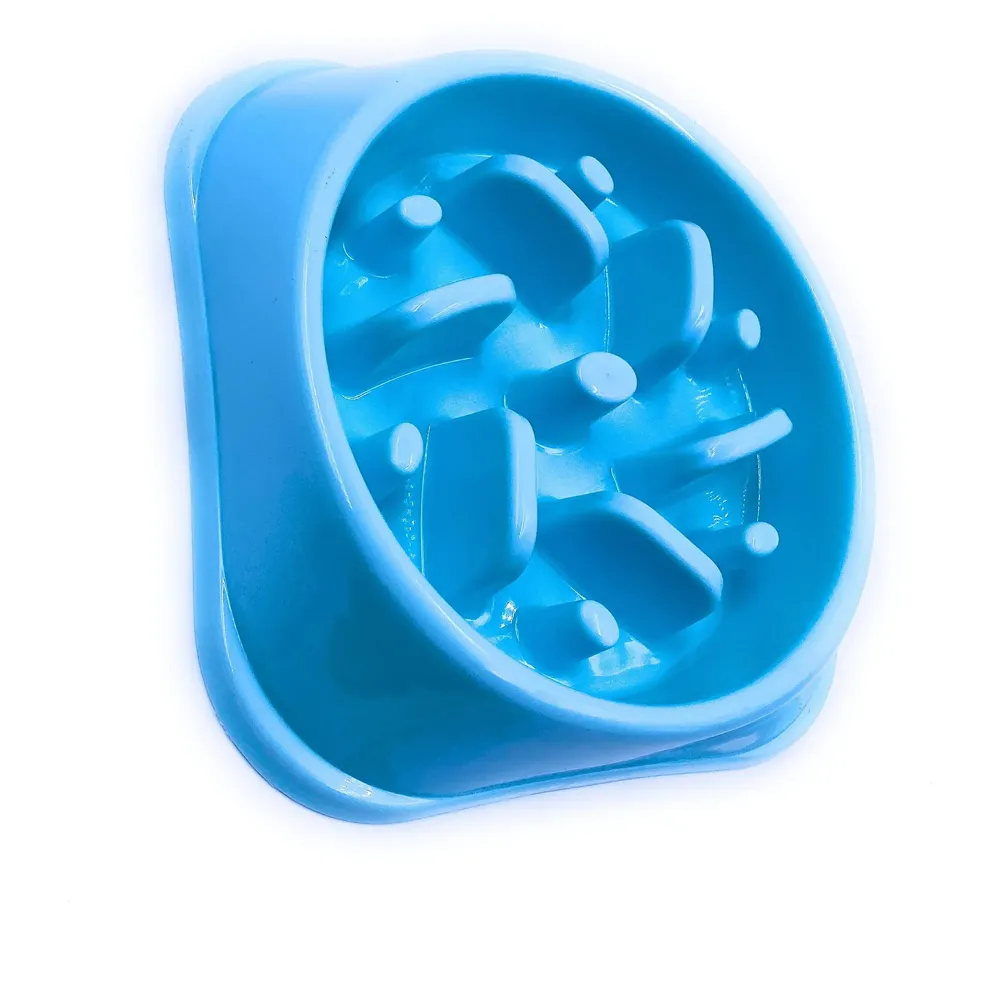 Slow Feeding Bowl for Dogs (Blue) - 4