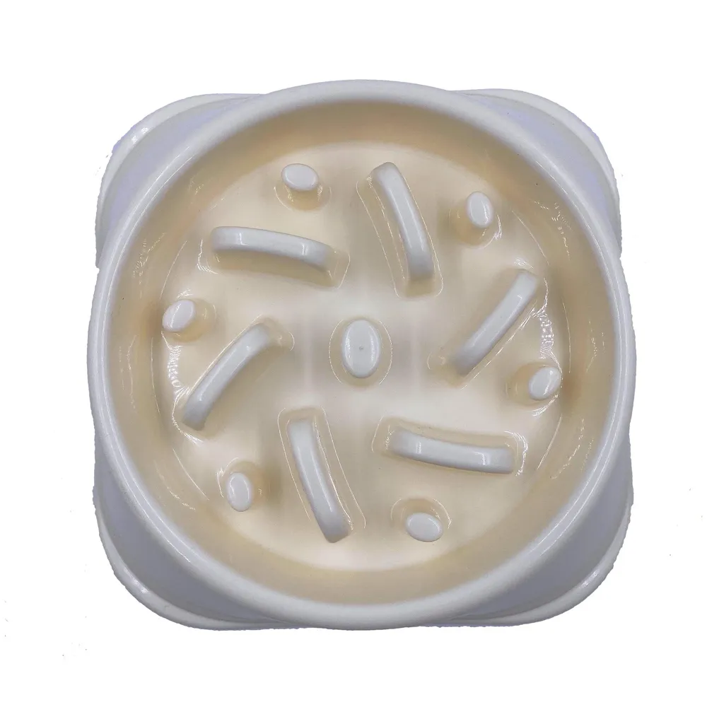 Slow Feeding Bowl for Dogs (Beige) - 2