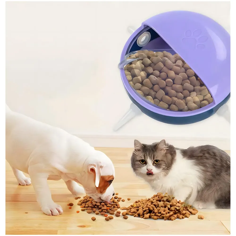 Polyvinyl Chloride Puppy Dog Cat Kittens Feeders Milk Bowl Nursing Station Nipple Feeder For Multiple Puppies Puppy Feeders For Small Dog Cat Animals 5 Pacifiers,?11 cm,H_3 cm,W_5 cm