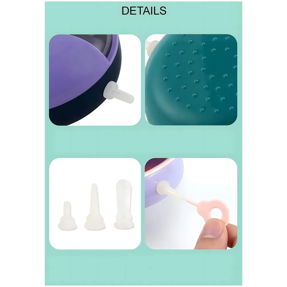 Polyvinyl Chloride Puppy Dog Cat Kittens Feeders Milk Bowl Nursing Station Nipple Feeder For Multiple Puppies Puppy Feeders For Small Dog Cat Animals 5 Pacifiers,?11 cm,H_3 cm,W_5 cm