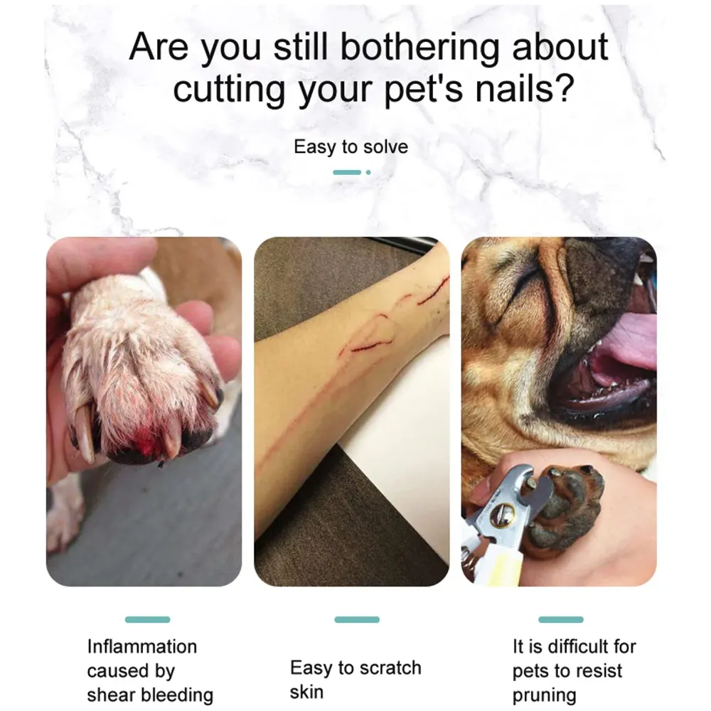 Dog Nail Grinder,Professional Nail File Pet Nail Trimmer Speed Regulation Pet Nail Grinder Electric Nail File for Large Medium Small Dogs and Cats