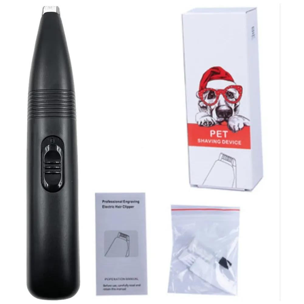 Pet Paw Shaver trimmer for fine hair inside the paws and a perfect specific percise cut Black