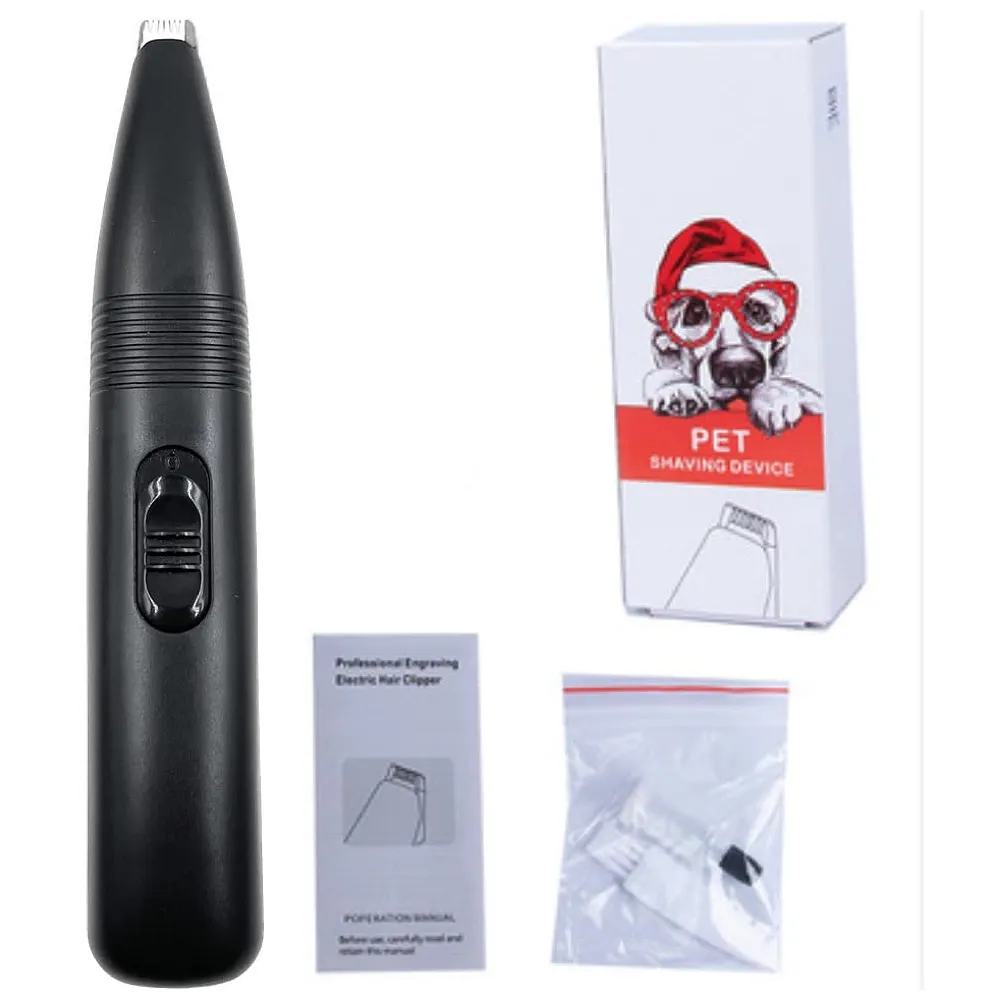 Pet Paw Shaver trimmer for fine hair inside the paws and a perfect specific percise cut Black