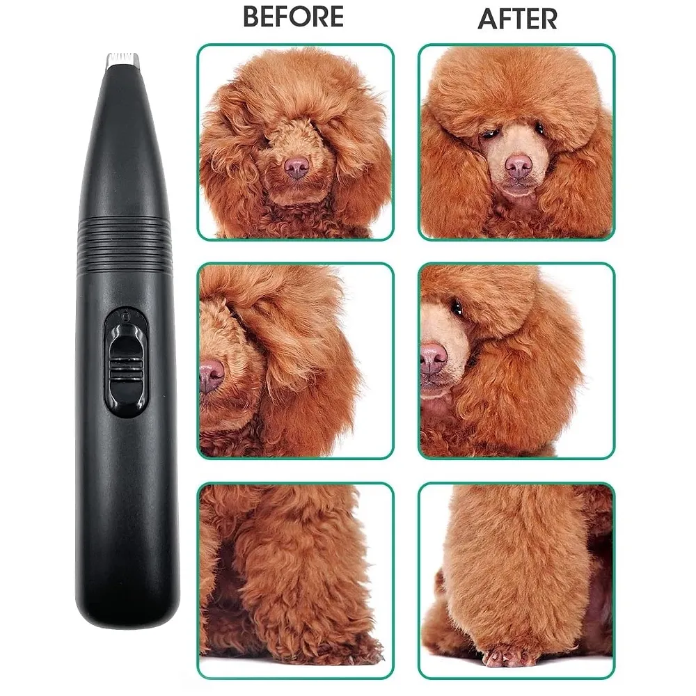 Pet Paw Shaver trimmer for fine hair inside the paws and a perfect specific percise cut Black