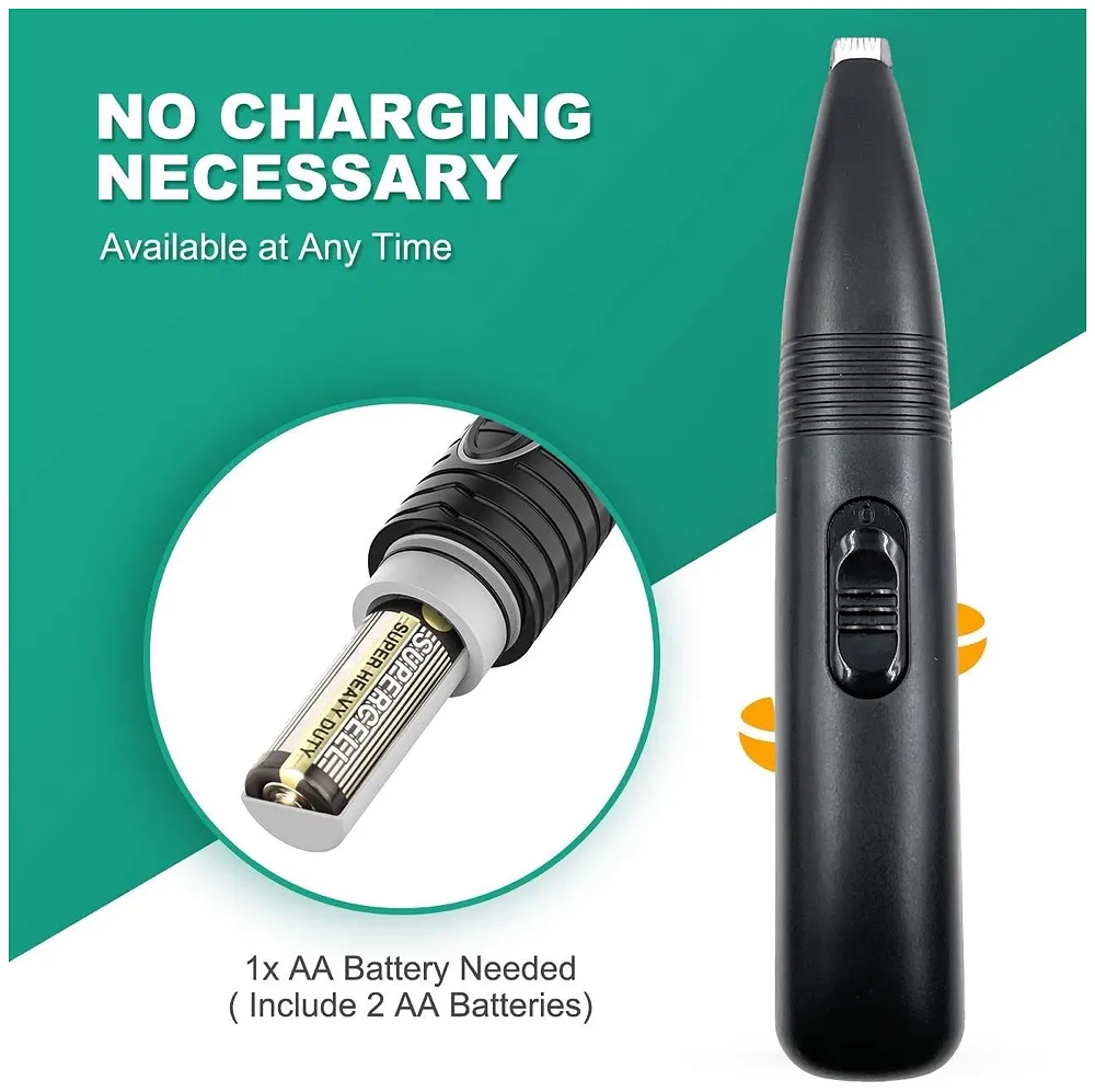 Pet Paw Shaver trimmer for fine hair inside the paws and a perfect specific percise cut Black