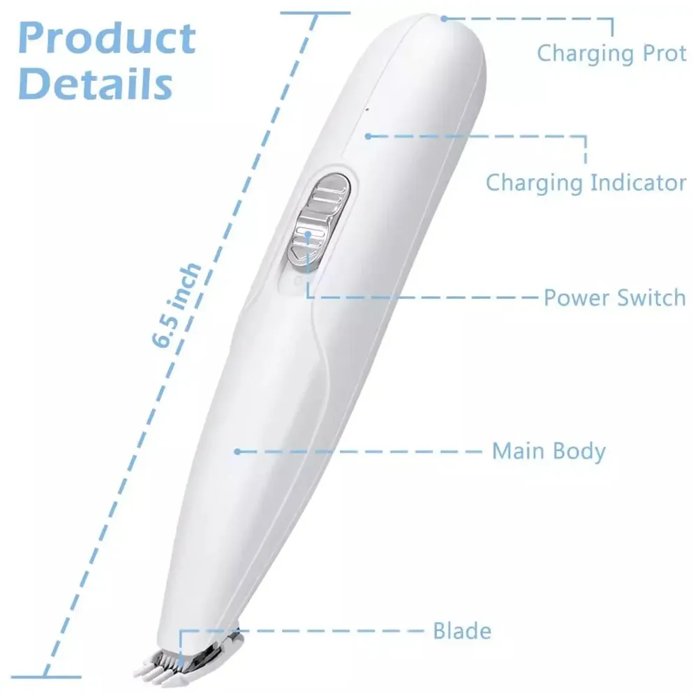 Pet Paw Trimmer for Small and Large Dogs and Cats, the Dog Nail Grinder Upgraded Version LED Lights Electric Pet Trimmer - 3