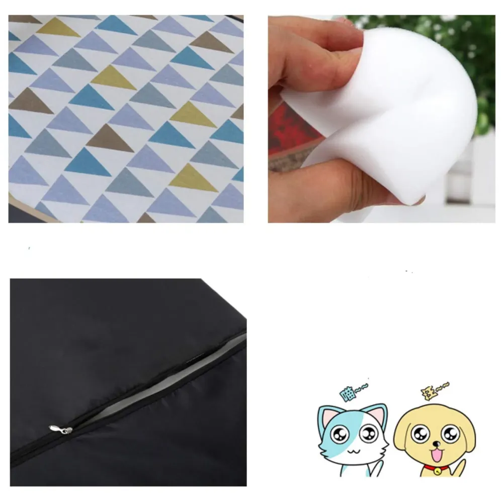 Pet Bed, Wooden Structure with Removable and Washable Mattress (Yellow)