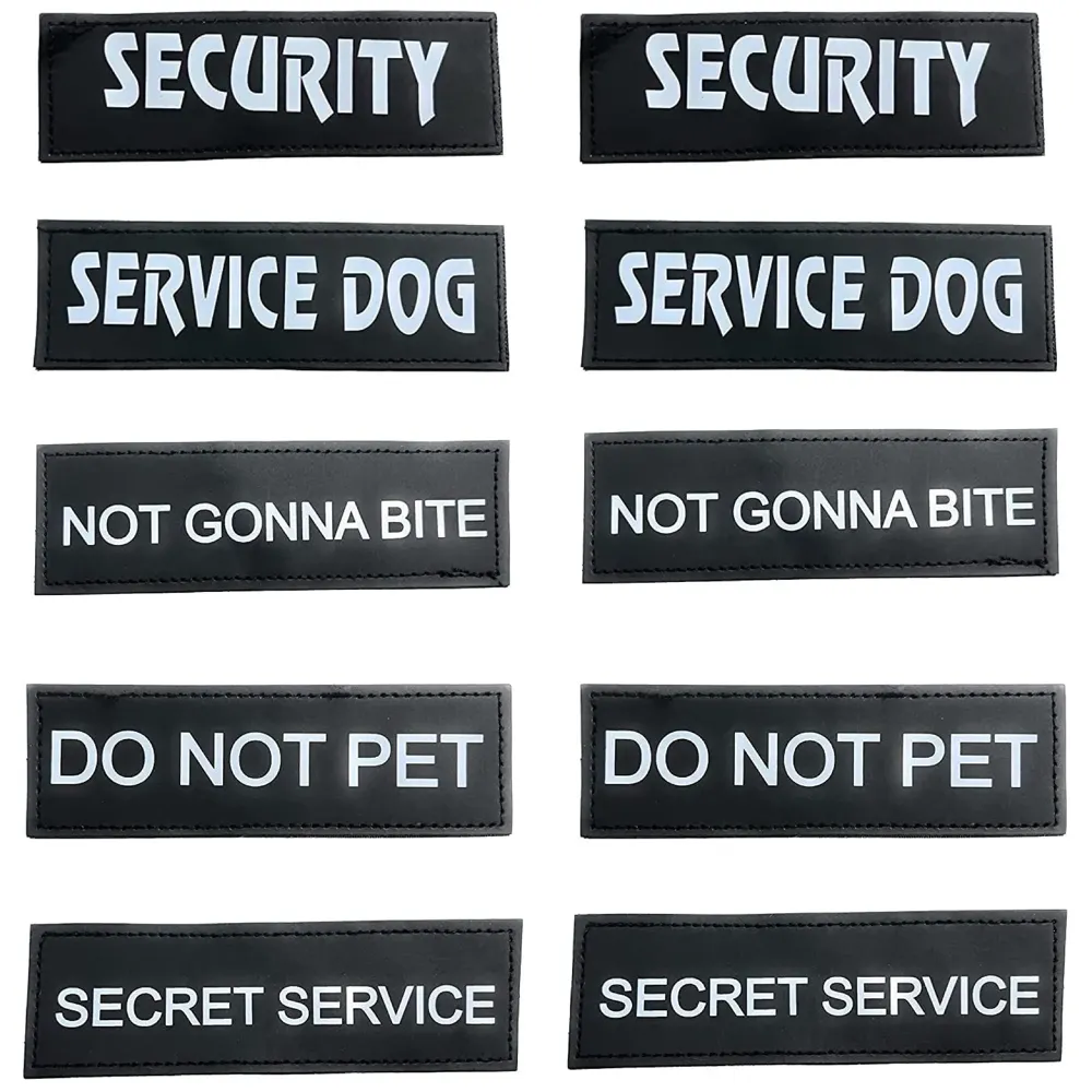 Harness Replacement Tags for Large and XL Harnesses Pack of 10 Pcs