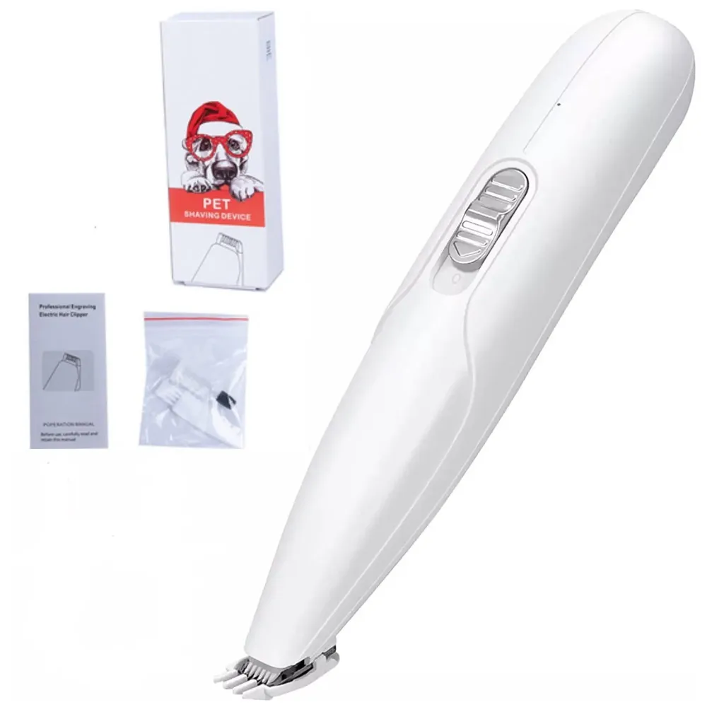 Pet Paw Hair Trimmer Cordless Cat and Small Dogs Clipper, Low Noise Electric Pet Trimmer, Dog Grooming Clippers for Trimming The Hair Around Paws, Eyes, Ears, Face