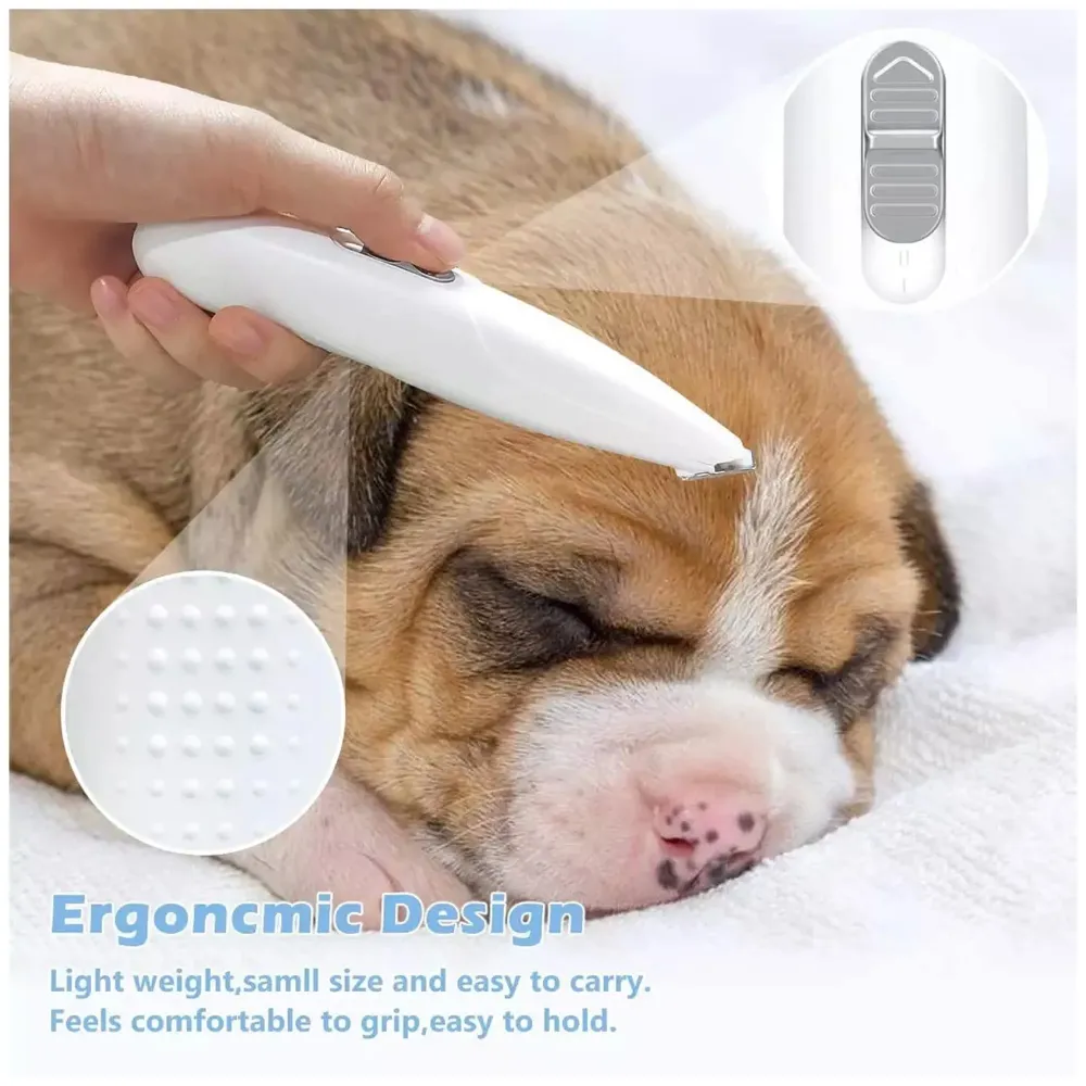 Pet Paw Hair Trimmer Cordless Cat and Small Dogs Clipper, Low Noise Electric Pet Trimmer, Dog Grooming Clippers for Trimming The Hair Around Paws, Eyes, Ears, Face