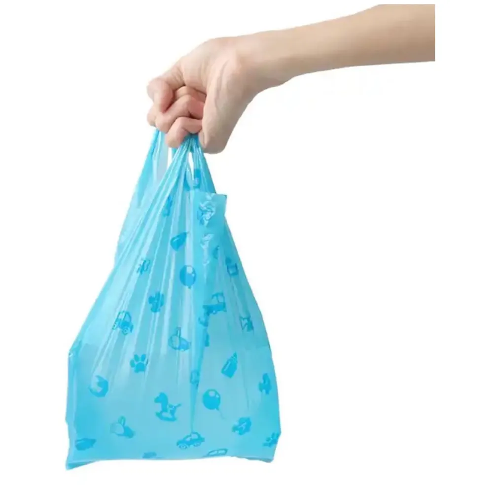 100 Pcs Large Pet Plastic Portable Printed Dog Poo Bag Cat Trash Garbage Pet Collection Wear Resistant and Leak Proof Waste Bag Dog Waste Pick Up - 2