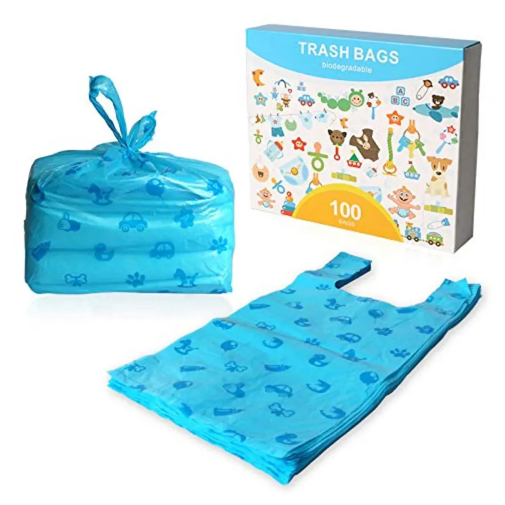 100 Pcs Large Pet Plastic Portable Printed Dog Poo Bag Cat Trash Garbage Pet Collection Wear Resistant and Leak Proof Waste Bag Dog Waste Pick Up - 7