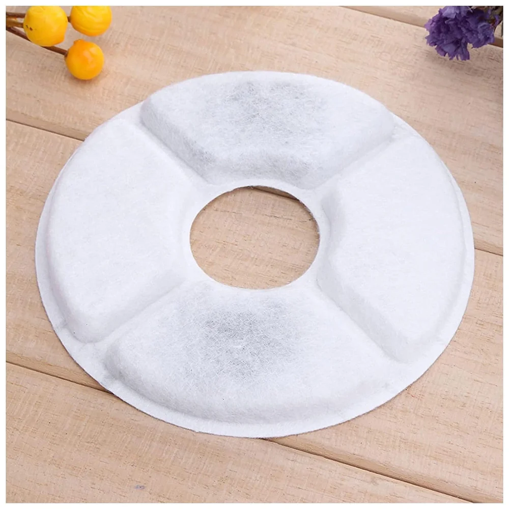 8 Pcs (2 x 4) Carbon Pet Fountain Filters 5 x 0.4 Inch Cat Dog