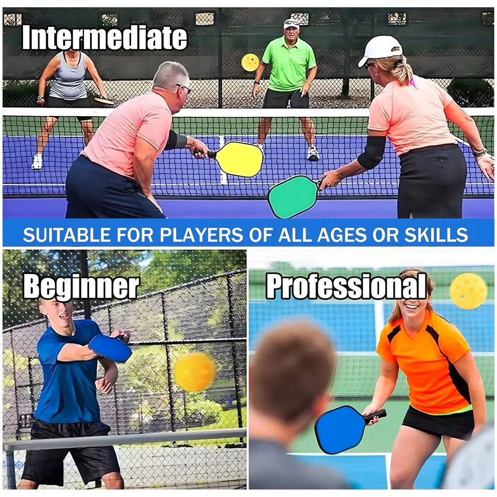 6 Pcs Pickleball Ball, 40 Holes, 9 cm Standard Diameter, Indoor Outdoor Practice Light Material Good Bounce, Colour May Vary. - 4