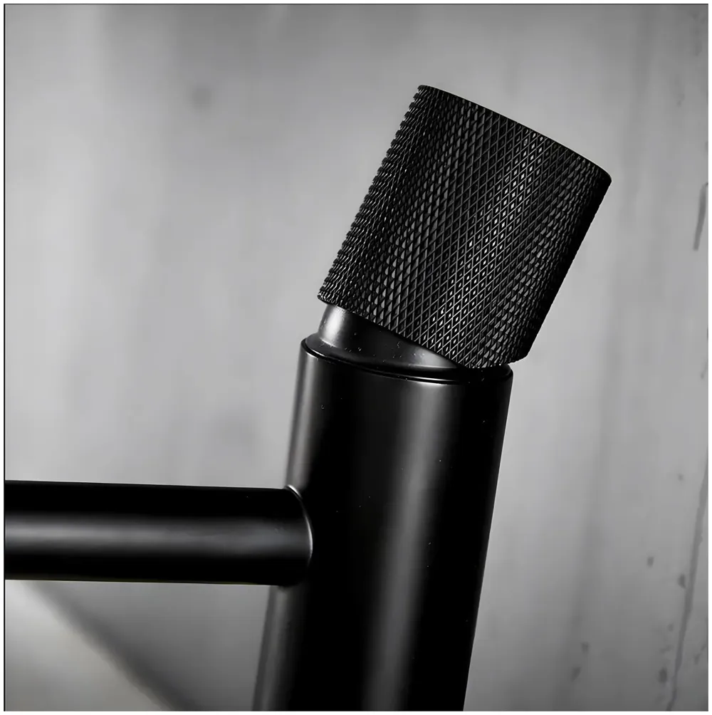 Black Faucet Pillar Cock Tap Single Knob, SS Material, for Wash Basin Bathroom 7 Inches Height Cold Water Only