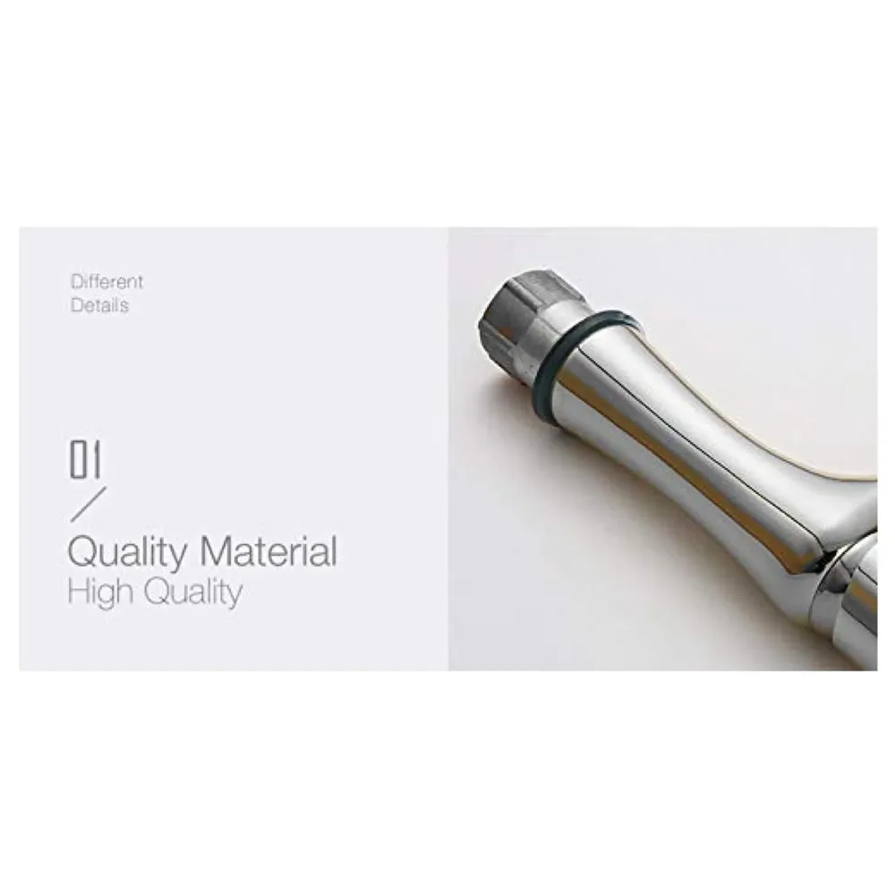 Brass Silver Chrome Single Lever Pillar Cock ~ Cold Water Only ~ 6 Inches Height Tap Faucet for Bathroom Toilet Wash Basin Long Lasting