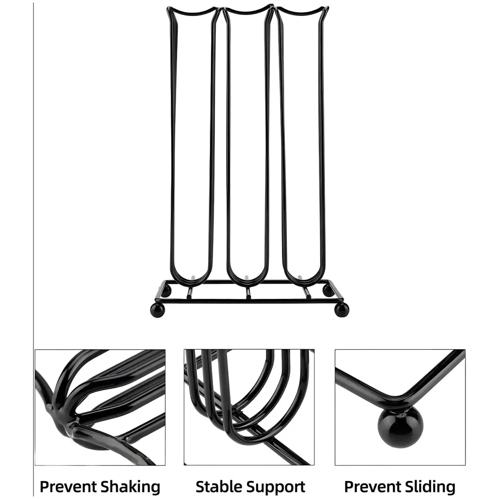 Coffee Capsule Holder For 42 Coffee Pods Compatible with Nespresso Pods | Espresso Pods Rack For Home & Office - Black - 26.5 cm x 16.5 cm x 9.5 cm. - 7