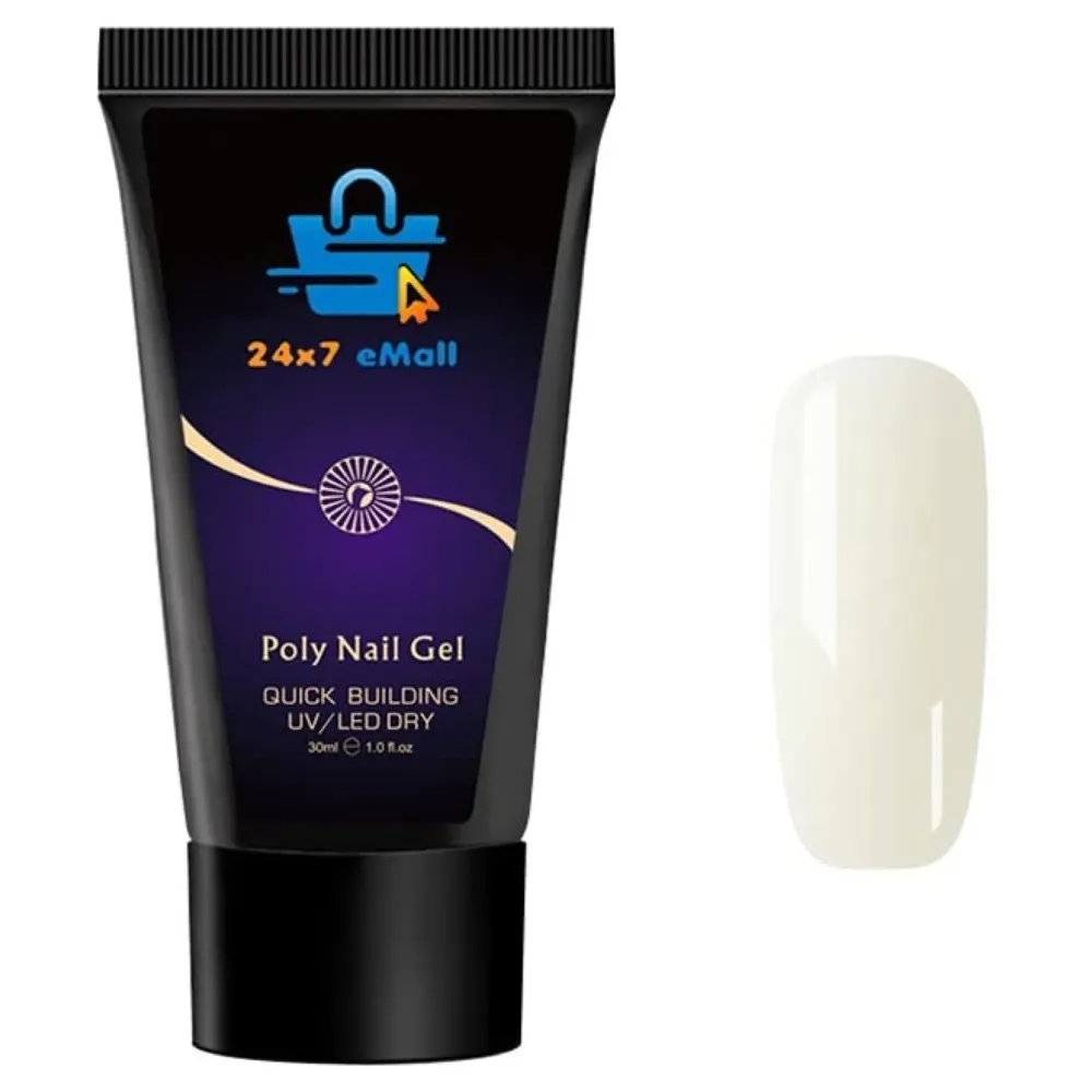Milk White 30 Ml Poly Nail Gel Acrylic Gel Tube 30ML Nail UV Nail Gel Acrylic For Nail Extension