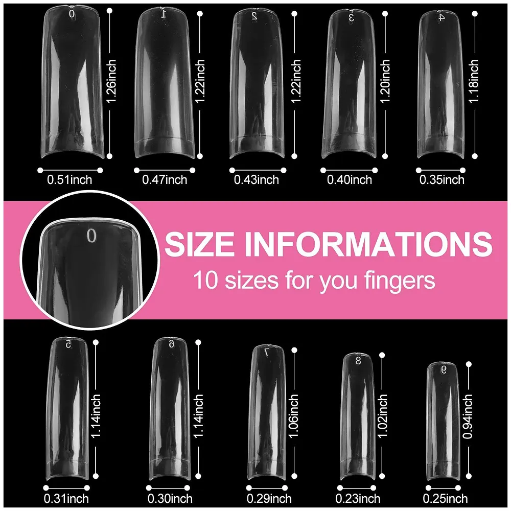 Gel Acrylic Poly Nail Gel Nail Gel Extension Set Kit, Spatula, Buffer, 100pcs Fake Nails Premium