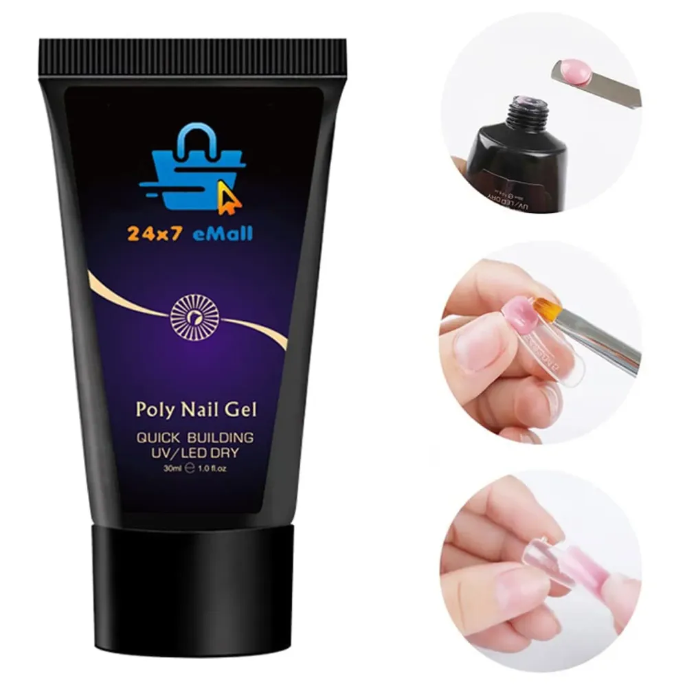 Peach 30 Ml Poly Nail Gel Acrylic Gel Tube 30ML Nail UV Nail Gel Acrylic For Nail Extension