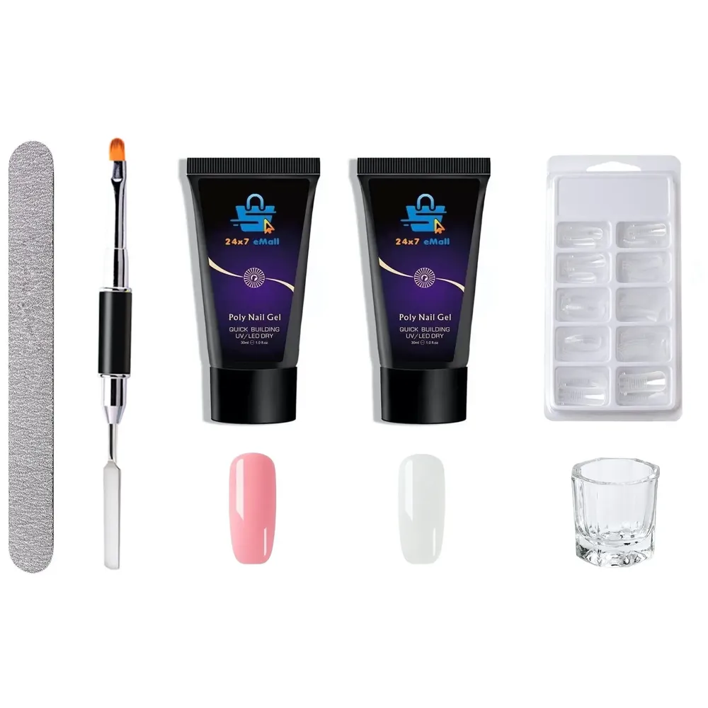 Acrylic Gel Poly Nail Gel Nail Gel Extension Set 2 Pc (30 ml Each)