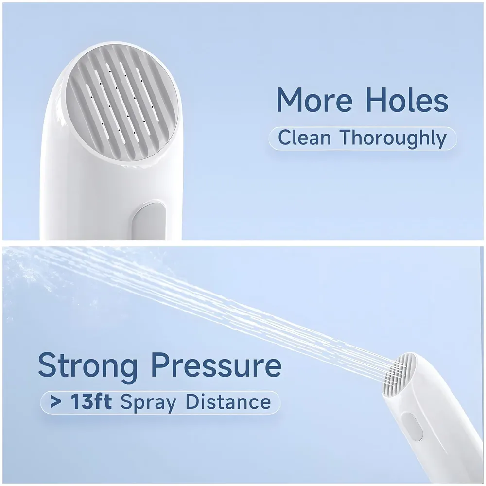 Portable Jet Spray for Travel, High Pressure Electric Sprayer Toilet Handheld Bidet on the Go for Hygiene Cleaning Commode Shower Bottle Foreign Travellers Health Faucet - 5