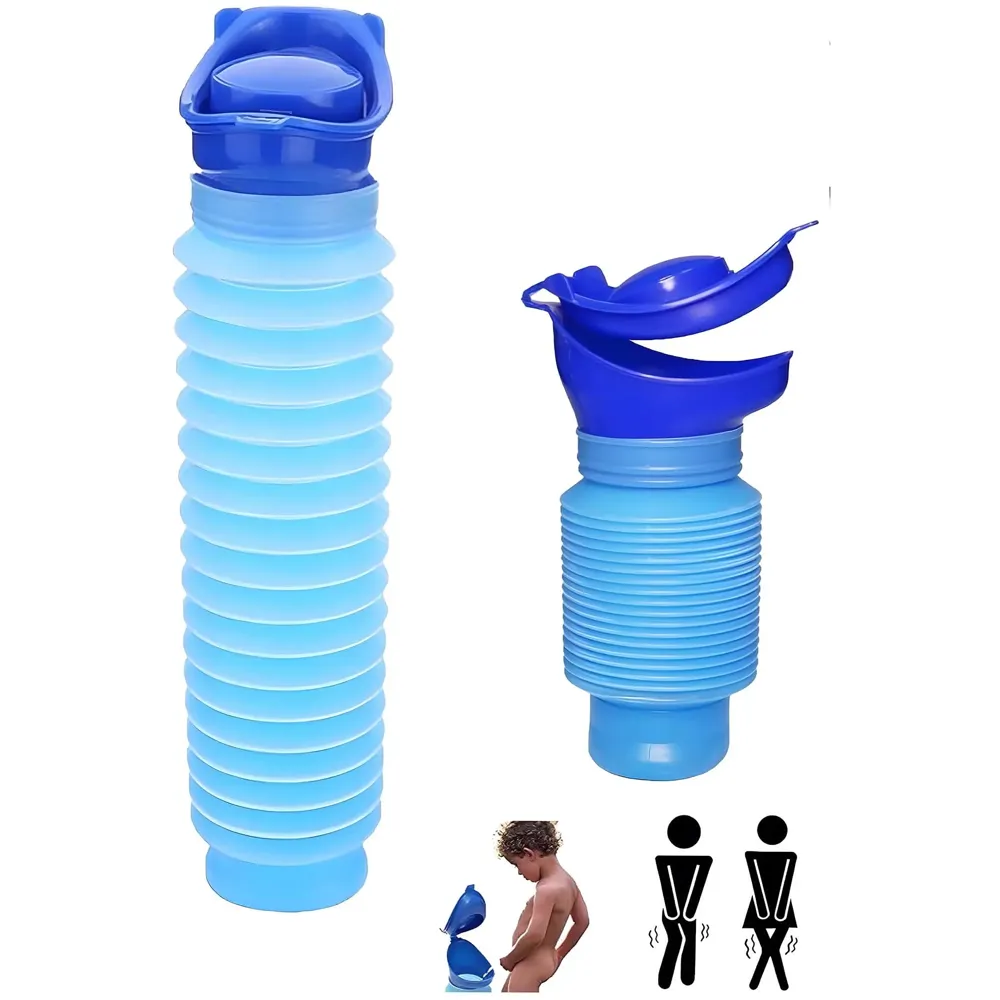 750ML Portable Urine Bottle Male and Female Compatible Travel Camping Mini Toilet Sealed Childrenfor Hiking for Driving Outdoor, Senior Old People Friendly
