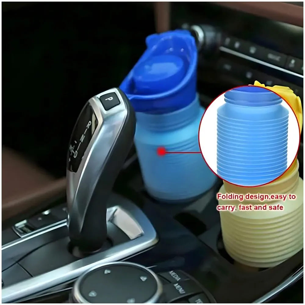 750ML Portable Urine Bottle Male and Female Compatible Travel Camping Mini Toilet Sealed Childrenfor Hiking for Driving Outdoor, Senior Old People Friendly - 9