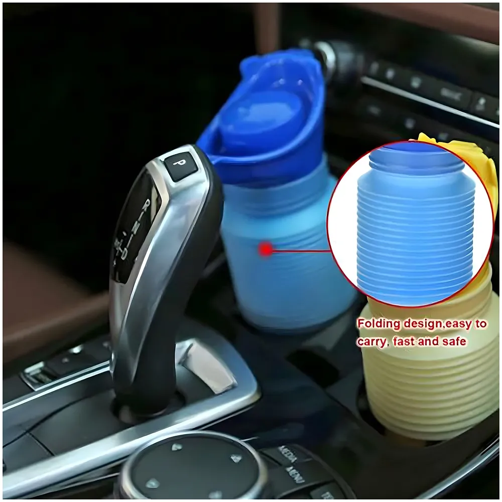 750ML Portable Urine Bottle Male and Female Compatible Travel Camping Mini Toilet Sealed Childrenfor Hiking for Driving Outdoor, Senior Old People Friendly - Premium