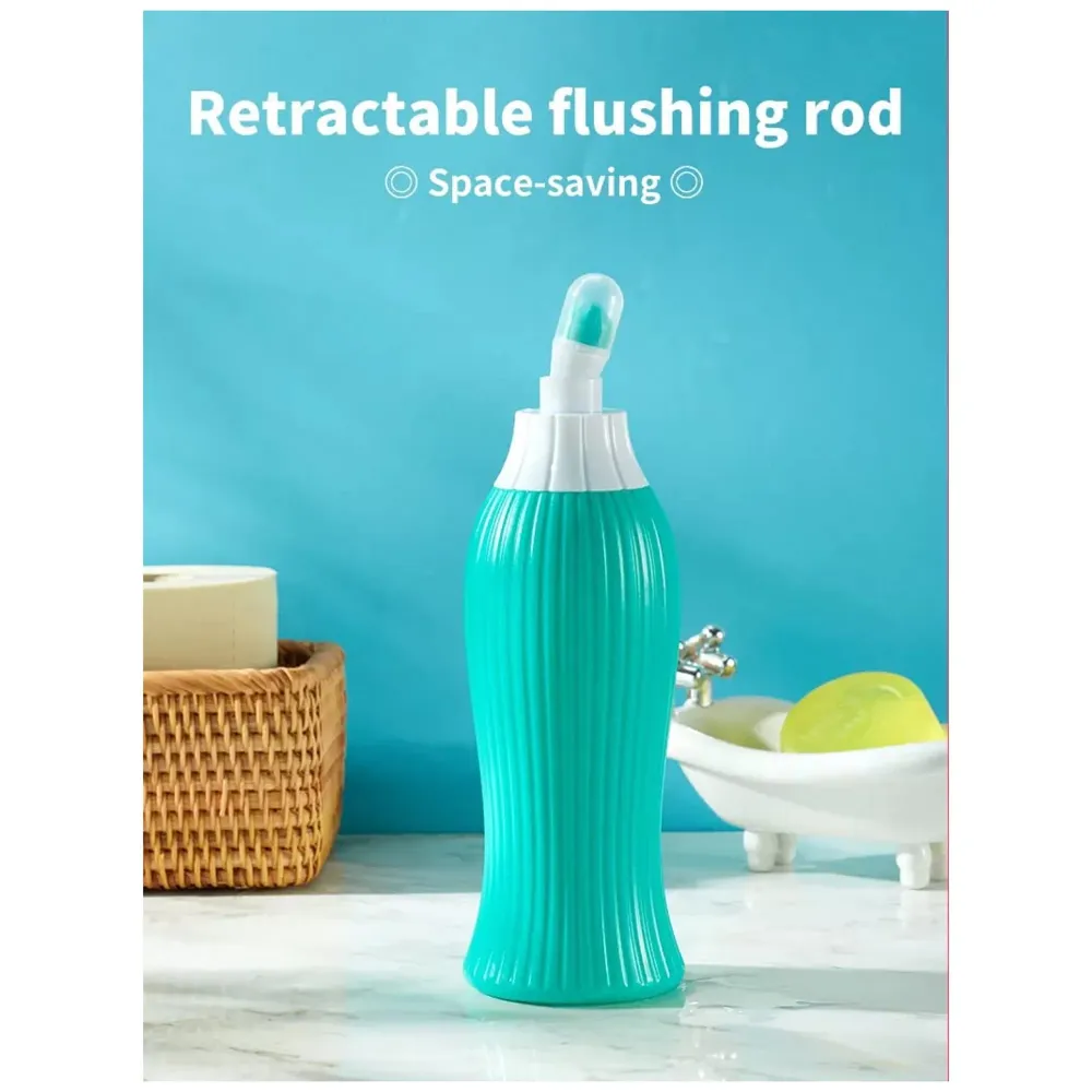 500ml Portable Retractable Travel Bidet with Bag 2 Nozzles for Toilet Handheld Health Faucet Cleansing Childbirth Cleaner - for Outdoor, Camping, Personal Hygiene - 7