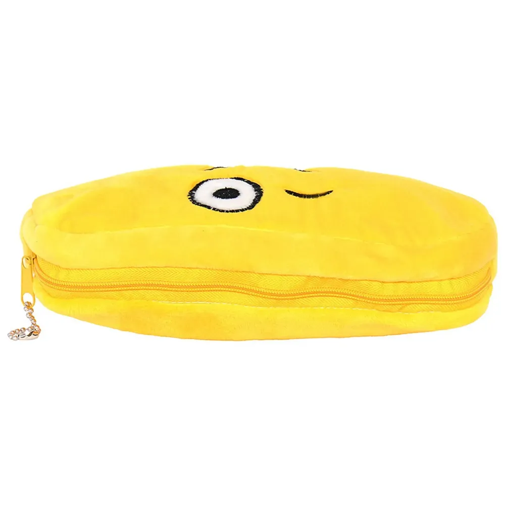 Children Kids Favorite Emoji Soft Toys Pencil Box Pouch (Tongue) - 3